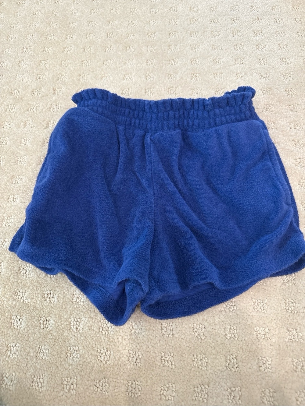 Gymboree Girls Blue Terry Cloth Pull-On Shorts Elastic Waist 5T
